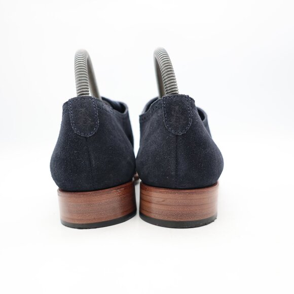 The Office of Angela Scott Mr Arthur Wingtip Oxfords Women's EU 38 Navy Suede - Picture 5 of 10